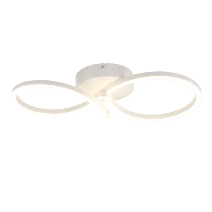 CBJKTX Luz de techo LED Sala de estar 24w Lámpara de cocina creativa moderna blanca 3000k Blanco cálido - 1
