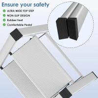 Escalera Plegable de Aluminio Ligera, Antideslizante, Portátil para Hogar y Oficina - details 19