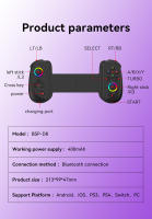Controlador de Gamepad Telescópico Semalam Joystick de Vibración de 6 Ejes con Mando Inalámbrico Bluetooth 5.2 Para Android IOS PS3 PS4 Switch - details 15