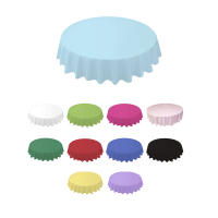 Mantel redondo de 84 pulgadas, mantel Simple desechable de PE, impermeable, grueso, cubierta de mesa de tela - details 0