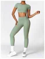 Pantalones de Yoga de cintura alta para mujer, pantalones para correr y Fitness, ropa externa, adelgazamiento, levantamiento de cadera, pantalones deportivos ajustados para ejercicio - details 9