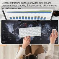 Alfombrilla de ratón con mapa, alfombrilla protectora de escritorio con mapa grande, alfombrillas para juegos, decoración de mesa de oficina, teclado, acolchado largo, alfombrilla para ordenador portátil y jugador - details 4