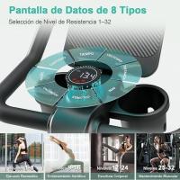 Bicicleta Estática para Interior, Bicicleta Estacionaria con Resistencia Magnética Ajustable, Bicicleta Estacionaria con Pantalla LCD y App, Capacidad de Carga de 136 kg - details 2