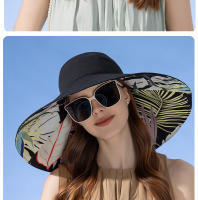 Elegante Sombrero de Playa de Doble Cara para Mujer Protección Solar Moda de Verano al Aire Libre - details 16
