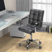 Silla de Oficina Giratoria con Ruedas Ajustable en Altura, Carga de 120Kg, Respaldar Marrón Claro - details 15