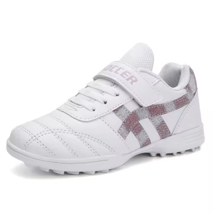 Zapatos de fútbol para niños, niños Velcro uñas rotas césped artificial zapatos de entrenamiento deportes al aire libre zapatos escolares - 1
