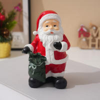 Adorno navideño creativo de Papá Noel, adorno de resina para sala de estar, comedor, adorno artesanal de mesa - details 6
