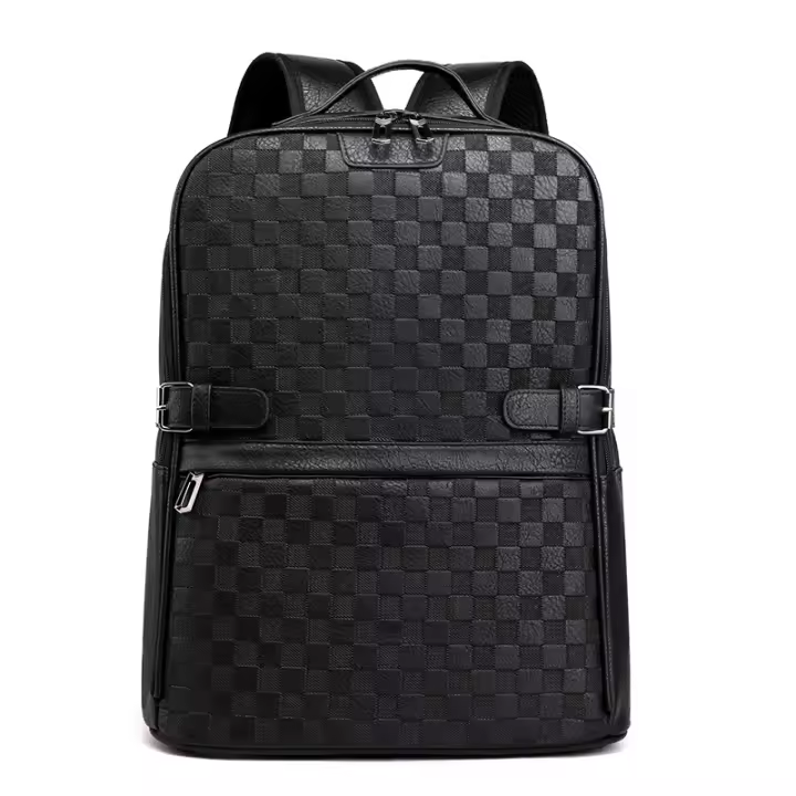 Mochila nueva impermeable de PU para hombre, bolso de ordenador a la moda, mochila de negocios de alta capacidad para ir al trabajo - 1