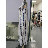Vestido largo sin mangas con cuello redondo y abertura lateral en color versátil para mujer 2025. - details 1