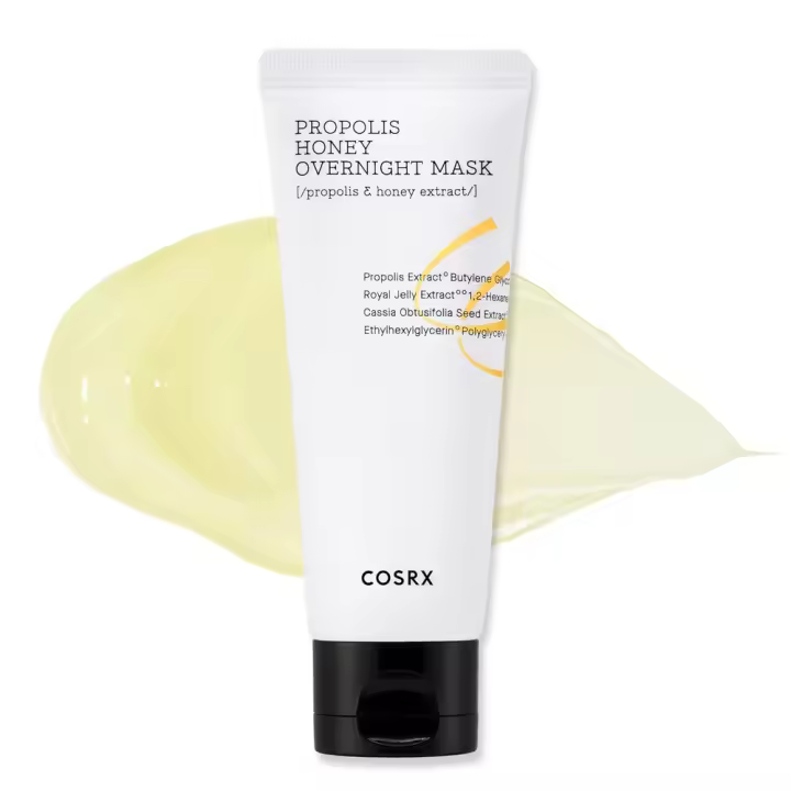 COSRX Full Fit Honey Overnight Mask 2.03 fl.oz / 60ml Extracto de propóleo 87% |   Cuidado de la piel coreano, libre de crueldad, libre de parabenos - 1
