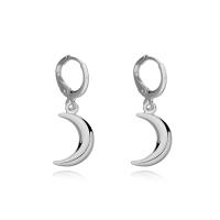 Pendientes de media luna tridimensionales a la moda y populares para mujer, pendientes de moda geométricos Retro simples - details 4