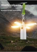 Luz de Campamento Plegable Multifunción con Indicador de Carga: 4 Hojas, Fuente de Poder Inalámbrica y Iluminación Antiestrabismo para Aventuras al Aire Libre - details 2