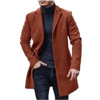 Abrigos de lana para hombre de otoño e invierno, chaquetas informales con cuello vuelto para hombre - details 1