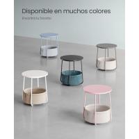 Mesa Lateral Redonda Moderna Espaciosa para Sala de Estar, Dormitorio, Mesita de Noche - details 52