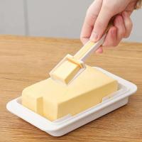 Caja de almacenamiento de queso rectangular sellada con tapa, bandeja de mantequilla de plástico multifuncional para encimera - details 3