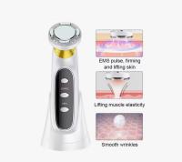 Masajeador Facial con vibración de alta frecuencia, dispositivo de tonificación Facial con luz Led roja, masajeador ultrasónico EMS, microcorriente - details 6