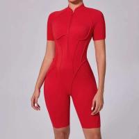Monos Deportivos de Yoga Fiess Mangas Cortas, Espalda Abierta, Talla Única para Mujeres - details 9