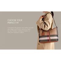 Bolsos de lona a cuadros a la moda para mujer, bonito bolso Hobo debajo del brazo, bolso de hombro, bolso para viaje, trabajo, mochila de lujo de alta gama - details 0