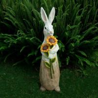 Estatua de Conejito de Resina 35"H Decoración para Jardín y Patio Regalo Perfecto - details 0