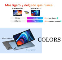 Tableta BLACKVIEW OSCAL Pad 13, 8GB RAM 256GB ROM, batería de 7680mAh, pantalla HD+ de 10,1 pulgadas, Octa Core T606, Android 12,13MP Tablet PC - details 4