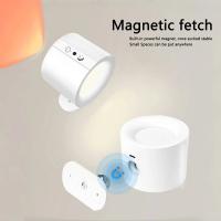 Lámpara de pared Led temporizable en 12 colores, control remoto táctil, recarga USB, luz nocturna portátil inalámbrica giratoria, lámpara de lectura para mesita de noche y dormitorio - details 12
