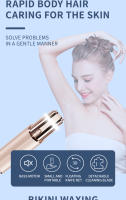Afeitadora Mini 2 en 1 Portátil Cortadora de Cejas de Lápiz Labial Depilación Segura para Cuerpo Completo Accesorios de Eliminación de Vello de Belleza - details 3