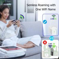 Amplificador de Señal WiFi de Doble Banda Velocidad de 1200Mbps Antena de Plástico - details 2