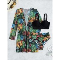 Conjunto de Bikini para mujer, túnica para la playa, traje de baño de 3 piezas, ropa de playa para verano - details 6