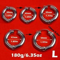 Embalaje privado Anillo de metal sexy, anillo para hombres, juguetes sexuales, anillo para retrasar la eyaculación, camilla ajustable para bolas de escroto, peso estirado, - details 6