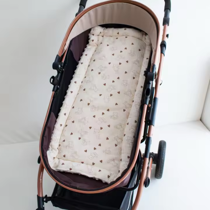 Cojín para cochecito de bebé con patrón de dibujos animados, accesorios para cochecito, forro para asiento, alfombrilla para cochecito, cojín para cochecito, colchón para carrito de asiento de coche - 1