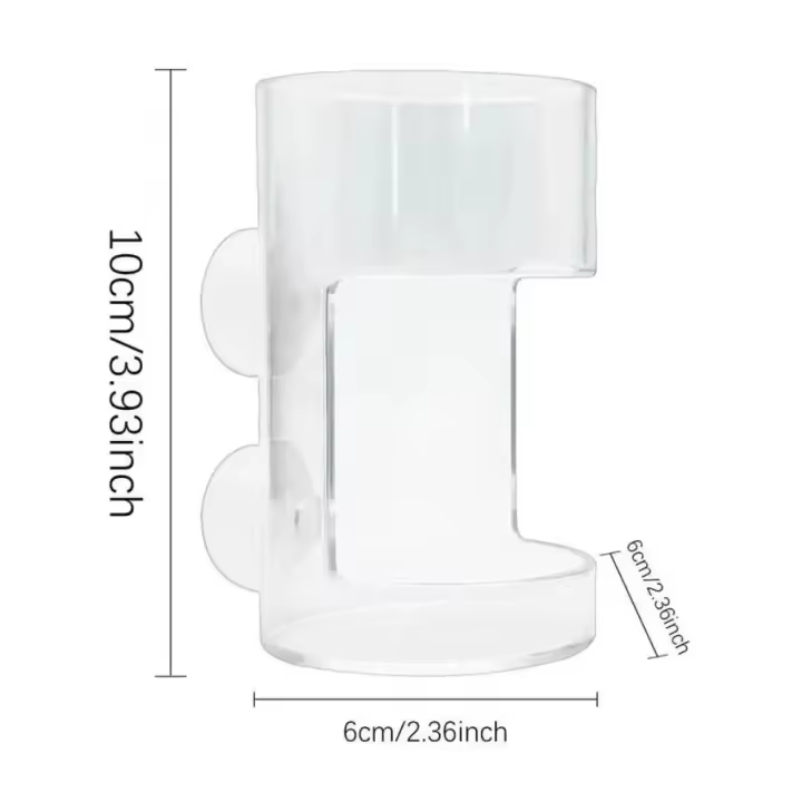 Ventosa cuadrada/circular, alimentador de peces, alimentador de alimentos flotante de plástico, anillo de alimentación para acuario, anillo transparente para comida de peces, acuario - 1