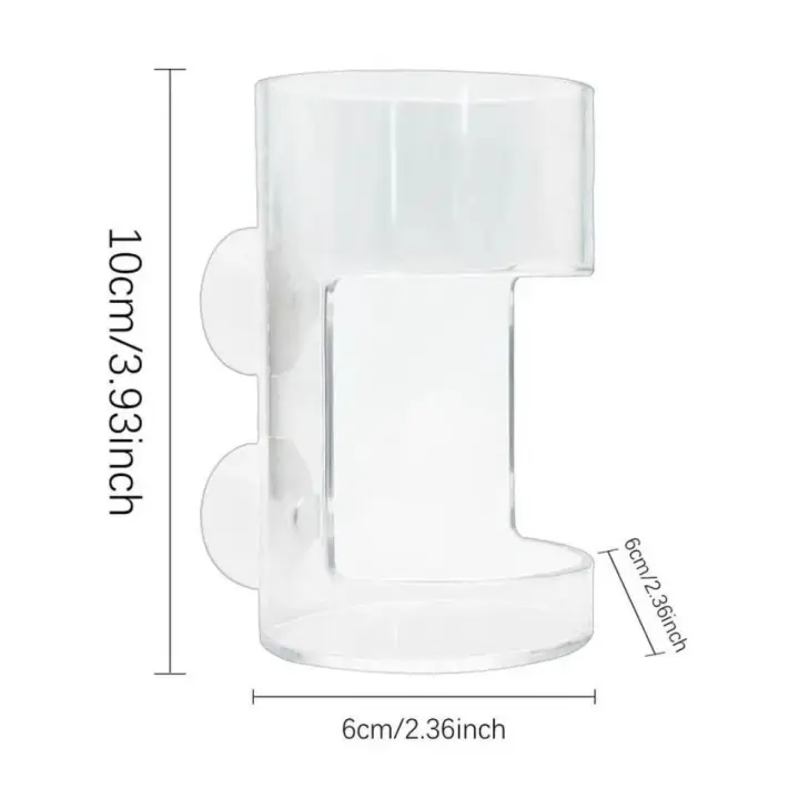 Ventosa cuadrada/circular, alimentador de peces, alimentador de alimentos flotante de plástico, anillo de alimentación para acuario, anillo transparente para comida de peces, acuario - 1