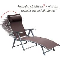 Sillón de Jardín Plegable con Resalto Ajustable 7 Niveles Carga de 165kg - details 30