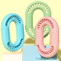 Juguetes interactivos para perros, juguete para masticar resistente a mordeduras para perros, juguete para morder para perros con forma de junta tórica resistente al desgaste, juguete Molar para perros TPR, Limpieza de dientes - details 4