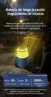 SANLEPUS Altavoz Bluetooth, Altavoz Inalámbrico Portátil con Lámpara Camping, Sonido Potente, 9 Efectos de Iluminación, Admite Modo AUX/TF, 10H de Reproducción, Bluetooth 5.3, IPX4 Resistente al Agua, para Camping Reuniones Familiares Fiestas Playa - details 6