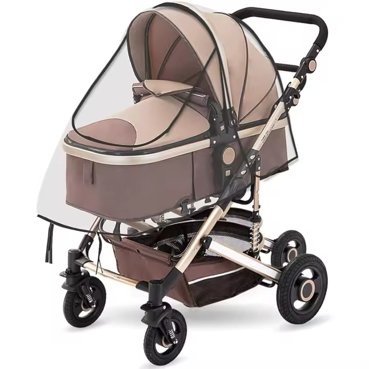 Protector Universal Lluvia Cubierta EVA para Silla de Paseo Adecuado para Cochecito Bebé Carrito - 1
