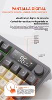 M96 Teclado inalámbrico Bluetooth de doble modo para juegos mecánicos PBT Ball Cap con mando de pantalla - details 9