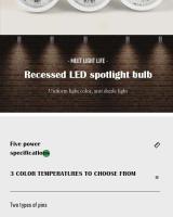 Foco de Luz LED de Baja Voltaje 4-20PCS 12V-24V 38/120 Grados Halógenos para Estudio, Sala de Estar - details 1