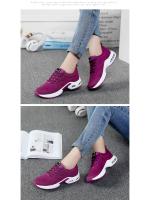 Zapatillas de deporte de moda para mujer, zapatos de tenis transpirables de malla con cojín de aire, fondo suave, para correr al aire libre - details 6