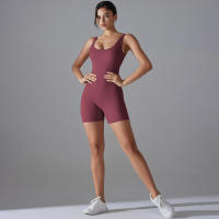 Body sin mangas para mujer, ropa elástica de una pieza, ropa de gimnasio, ropa deportiva - details 67
