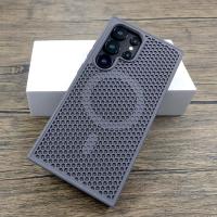 Funda de plástico de lujo para disipación de calor Samsung Galaxy S25 S24 S23 S22 Ultra Plus S 24 23 22 S24Ultra para cubierta de carga Magsafe - details 5