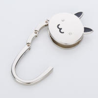 Gancho de Bolso Portátil con Diseño de Conejo de Dibujos Animados 1Pcs Base de Goma Antideslizante Metal Plegable para Organización de Almacenamiento - details 2