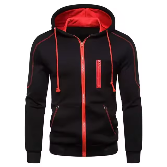 Sudadera con Capucha de Mango Largo Moda Deportiva Casual para Hombres Viste de Polvo para el Frío - 1