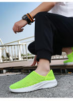 Nuevos zapatos de hombre de malla de un solo paso, ligeros, transpirables, modernos, para exteriores, informales y cómodos, estilo de pareja, primavera y otoño - details 16
