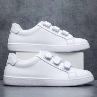 Zapatos blancos nuevos de otoño de alta calidad para niños, zapatos de cuero informales a la moda para hombres, zapatos ligeros y cómodos - details 0