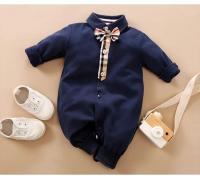 Body de bebé de manga larga cómodo de algodón para caballero guapo para niños y niñas estilo primavera y otoño - details 3