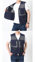 Chaqueta de malla transpirable para hombre, chaqueta deportiva sin mangas con bolsillos, ropa de verano - details 9
