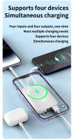 Power Bank 10000mAh, 5000mAh, MagSafe Magnetic, 4 cables incorporados - Batería externa inalámbrica de carga eficiente - Compatible con iPhone 12/13/14/15/16 Pro/Mini/Pro MAX - details 7