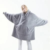 Sudadera De Punto De Lana Doble Cara Para Mujer Y Hombre Abrigo Cálido Con Bolsillos Grandes Estilo Básico De Invierno - details 5
