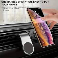 Soporte magnético de coche para Smartphone de 4 a 6 pulgadas,Ventilación,Soporte magnético,Soporte de teléfono móvil,Soporte de teléfono de ventilación de coche,Soporte L - details 0